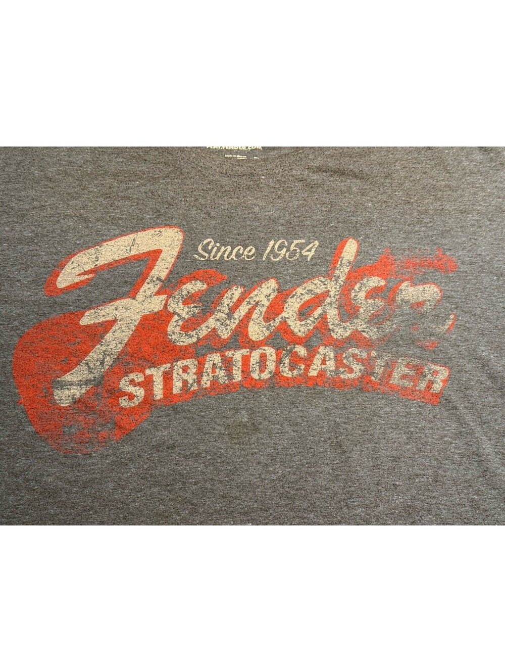 Fender Men's Stratocaster Since 1954 Graphic T Shirt Large Blue Short Sleeve